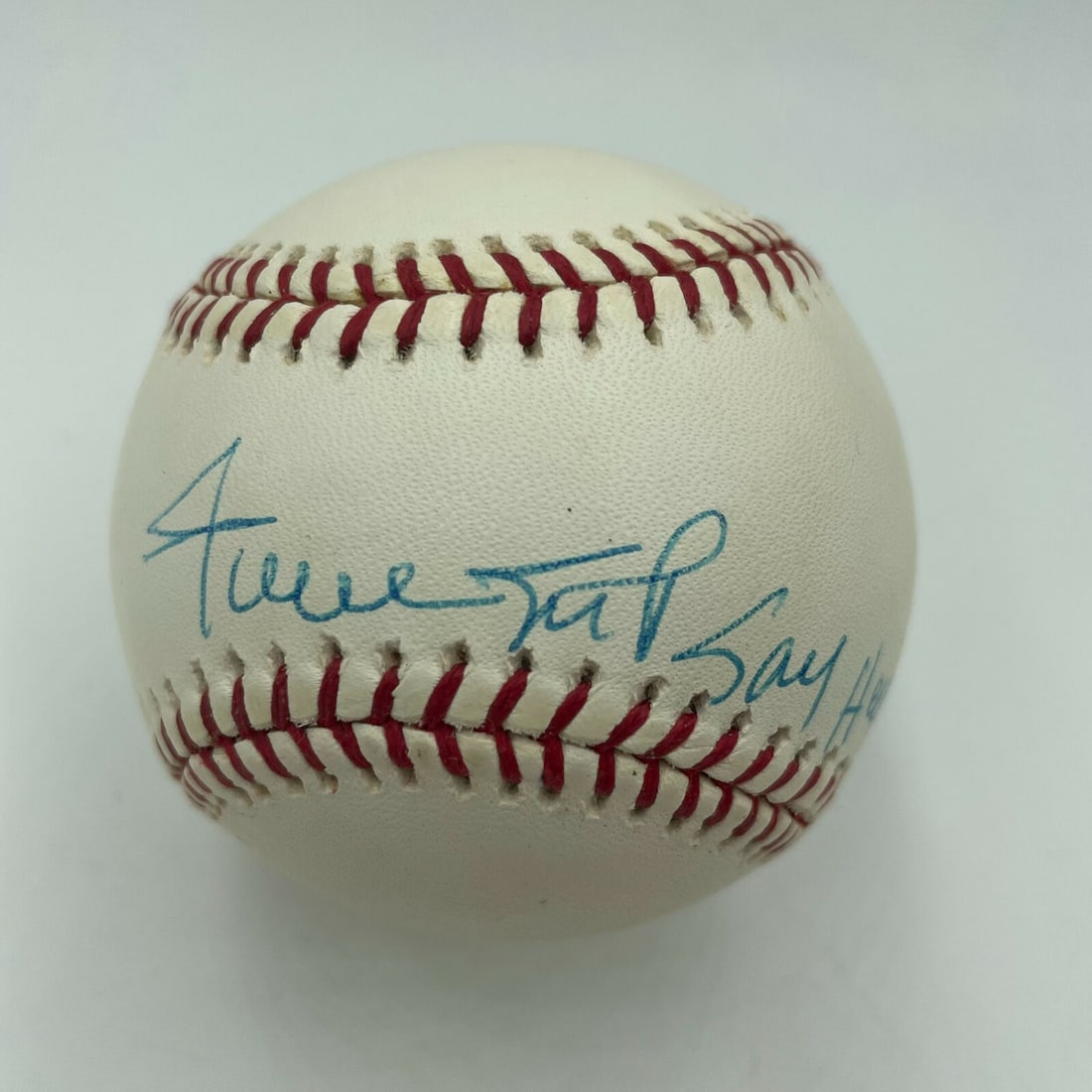 Signed Official NL Baseball by Willie Mays With Say Hey Kid Inscription JSA COA (1 of 7)