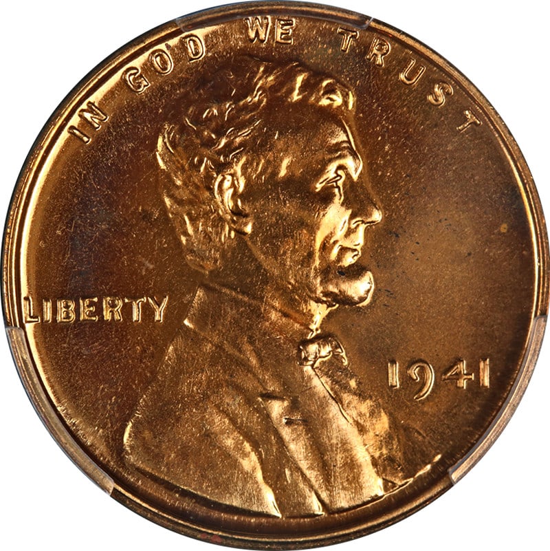 1941 Lincoln Cent Proof PCGS PR67 RD Blazing Full Red Gem (1 of 4)