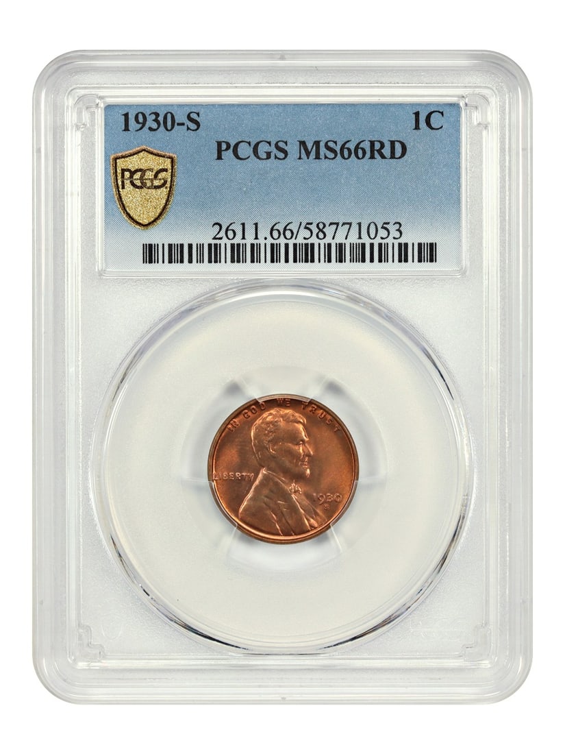 1930-S Lincoln Cent PCGS MS66RD Wheat Reverse Uncirculated (1 of 4)