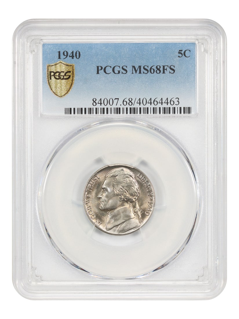1940 Jefferson Nickel 5C PCGS MS68FS Philadelphia Uncirculated Coin (1 of 4)