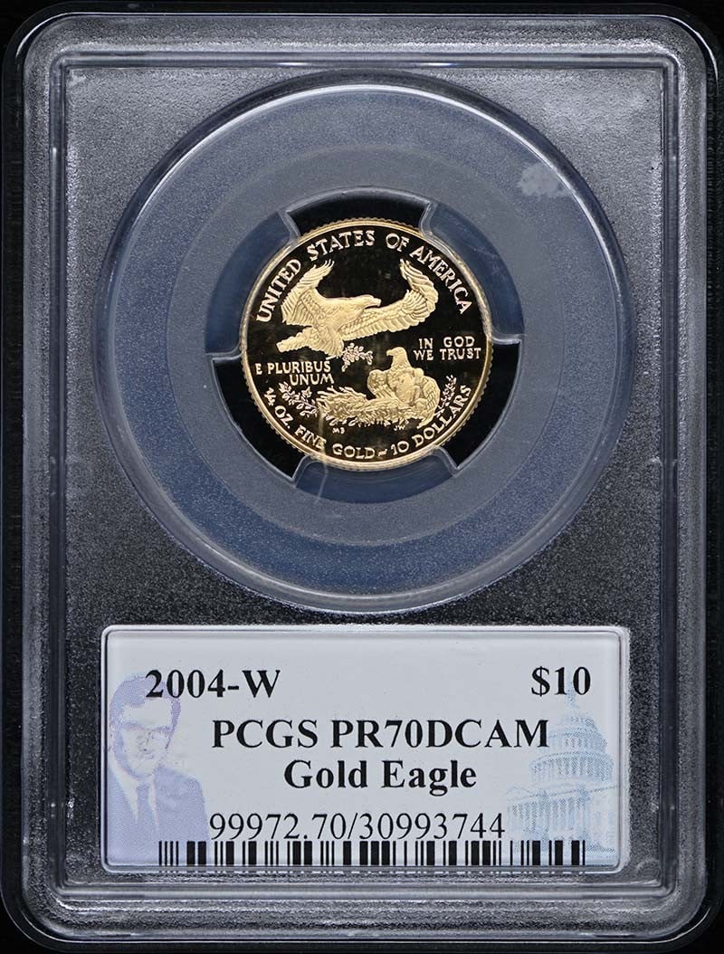 2004-W $10 Gold Eagle PCGS PR70DCAM Certified Proof Coin (1 of 4)