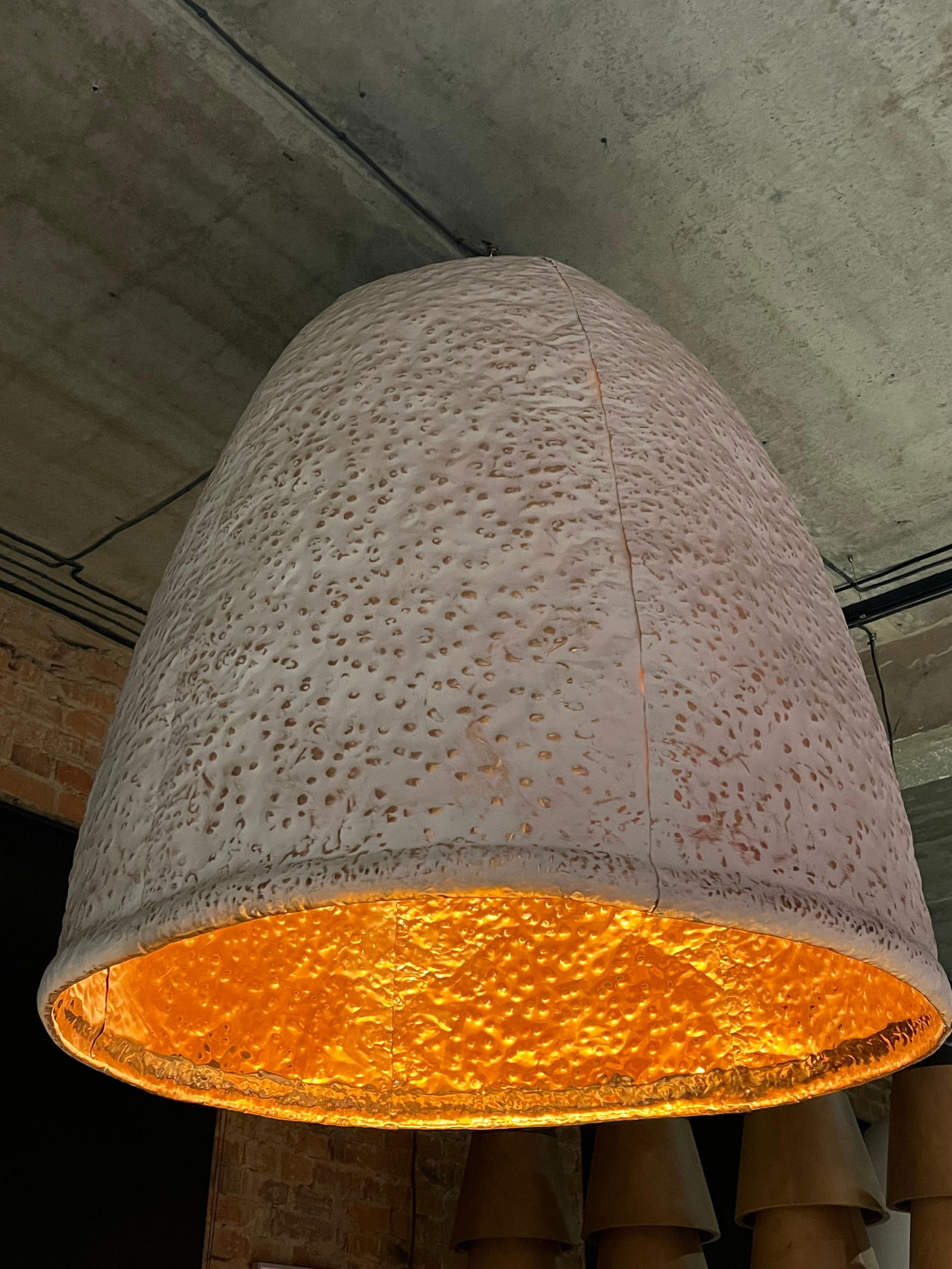 Grigorii Gorkovenko Shell Sculptural Lamp 51 x 43 Copper Contemporary Design: Grigorii Gorkovenko Shell Sculptural Lamp 51 x 43 Copper Contemporary Design Introducing the "SHELL" Sculptural Lamp by Grigorii Gorkovenko, a stunning contemporary piece created in 2018. This lamp, w