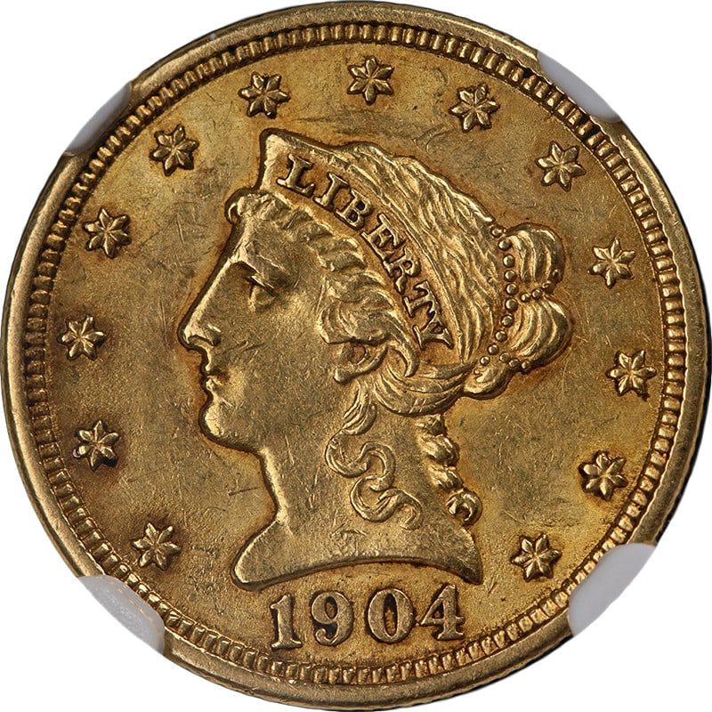 1904 Liberty Gold $2.50 Coin NGC MS61 Stunning Eye Appeal (1 of 4)