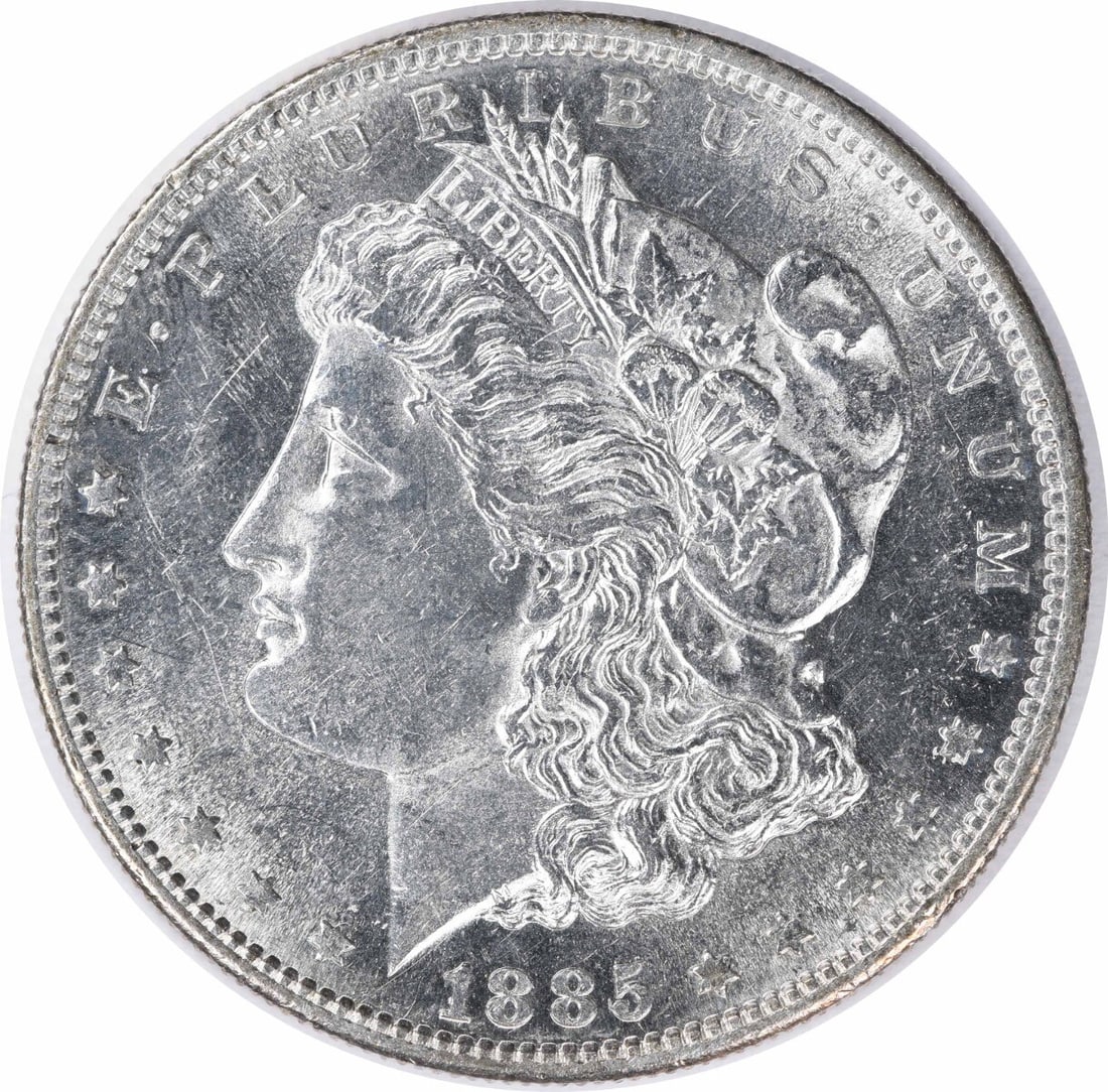 1885-S Morgan Silver Dollar AU Uncertified San Francisco Mint Coin: 1885-S Morgan Silver Dollar AU Uncertified San Francisco Mint Coin This 1885-S Morgan Silver Dollar showcases a beautiful design by George T. Morgan and is a prized addition for coin collectors. The c