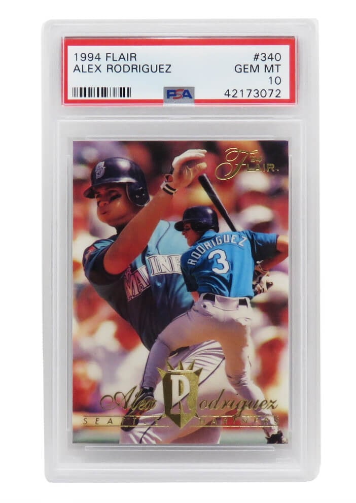 Alex Rodriguez 1994 Flair #340 Rookie Card PSA 10 Gem Mint Mariners (1 of 2)
