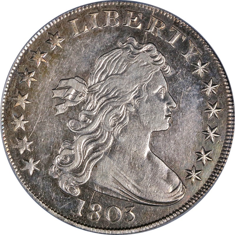 1803 Bust Dollar Small 3 PCGS XF Details Key Date Silver Coin (1 of 4)