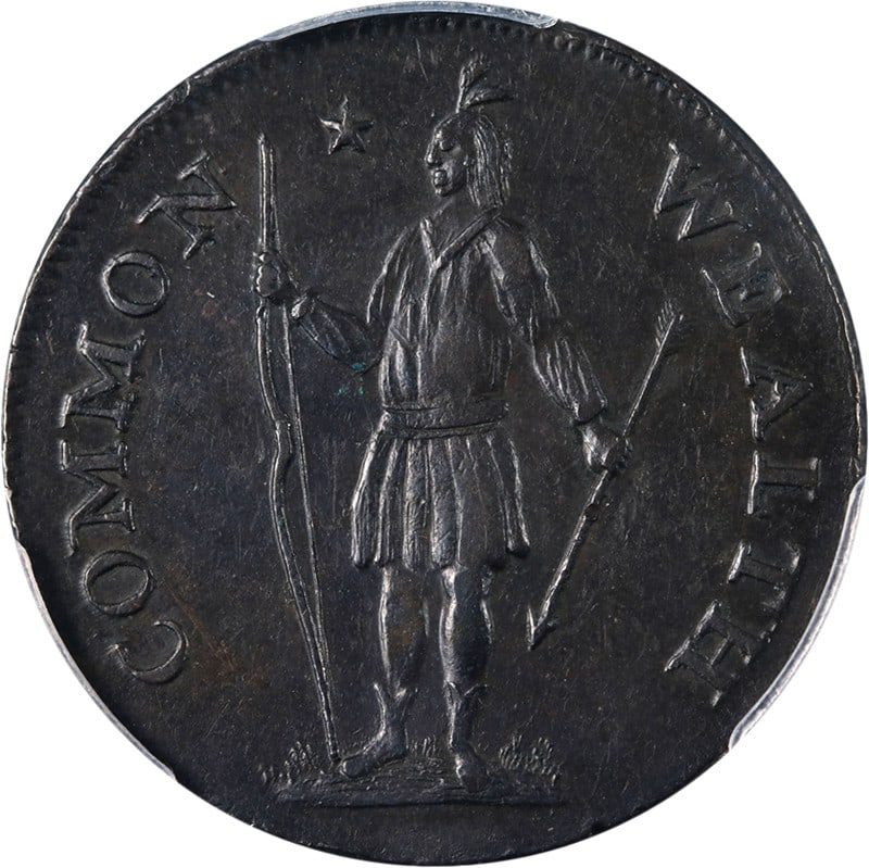 1787 1c Massachusetts Horn Coin PCGS AU Details Strong Strike (1 of 4)