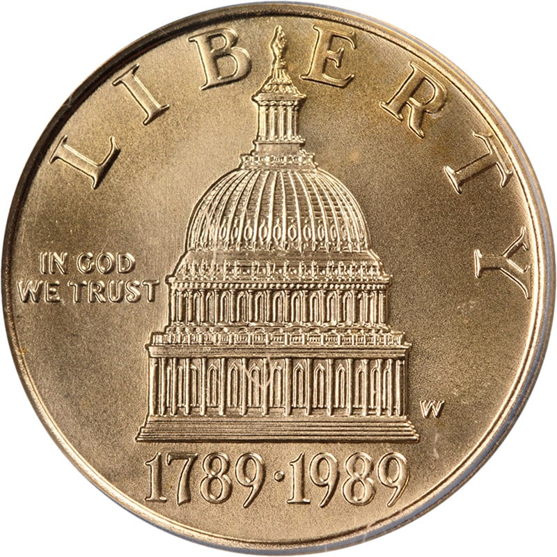 ICG PR70 DCAM 1987-W $5 Constitution Gold Commemorative Coin (1 of 4)