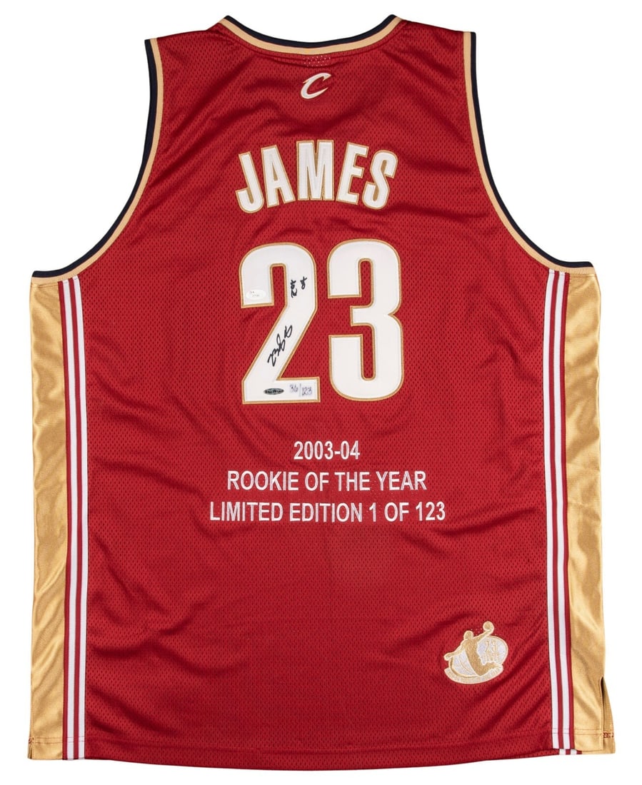 LeBron James Signed 2003-04 Rookie Jersey Limited Edition 1 of 123 UDA JSA (1 of 15)