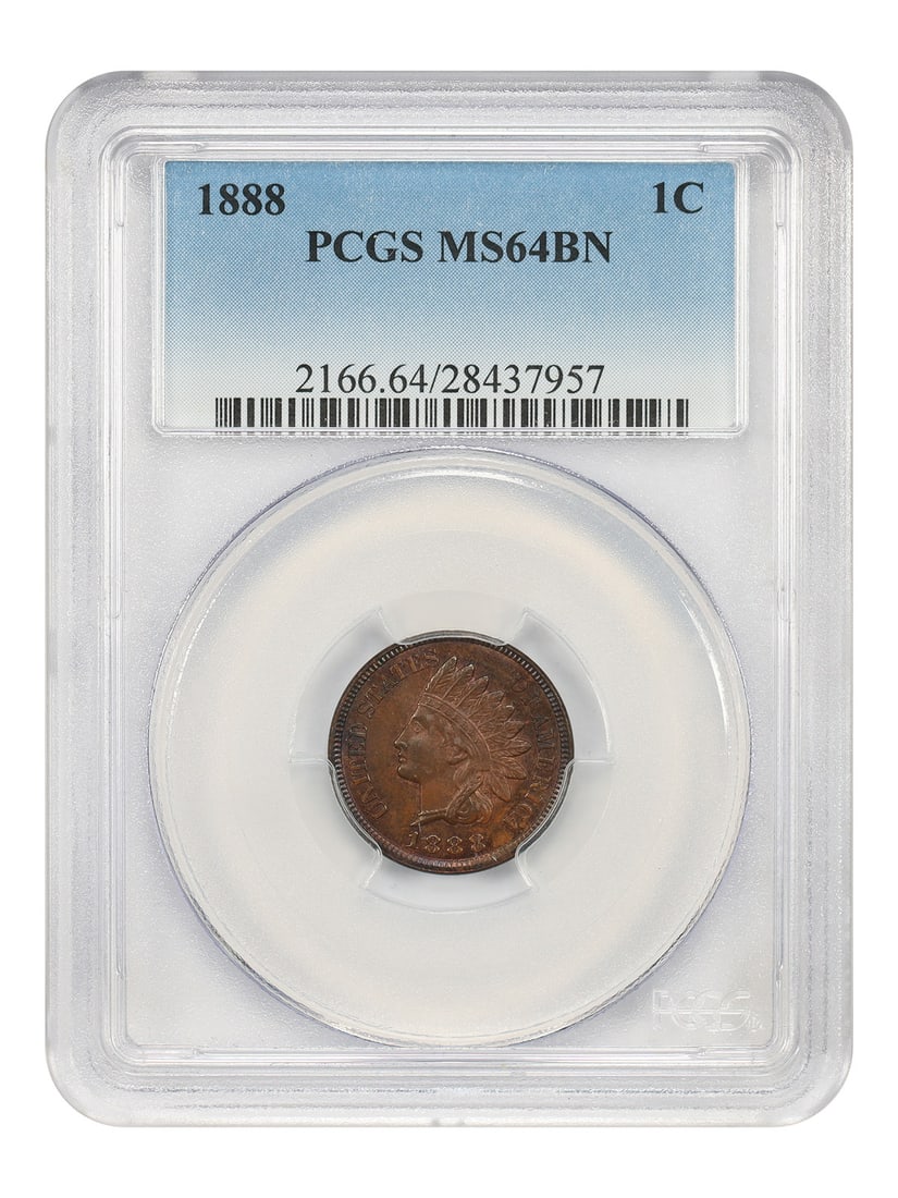 PCGS MS64BN 1888 Indian Head Cent Philadelphia Mint Uncirculated (1 of 4)