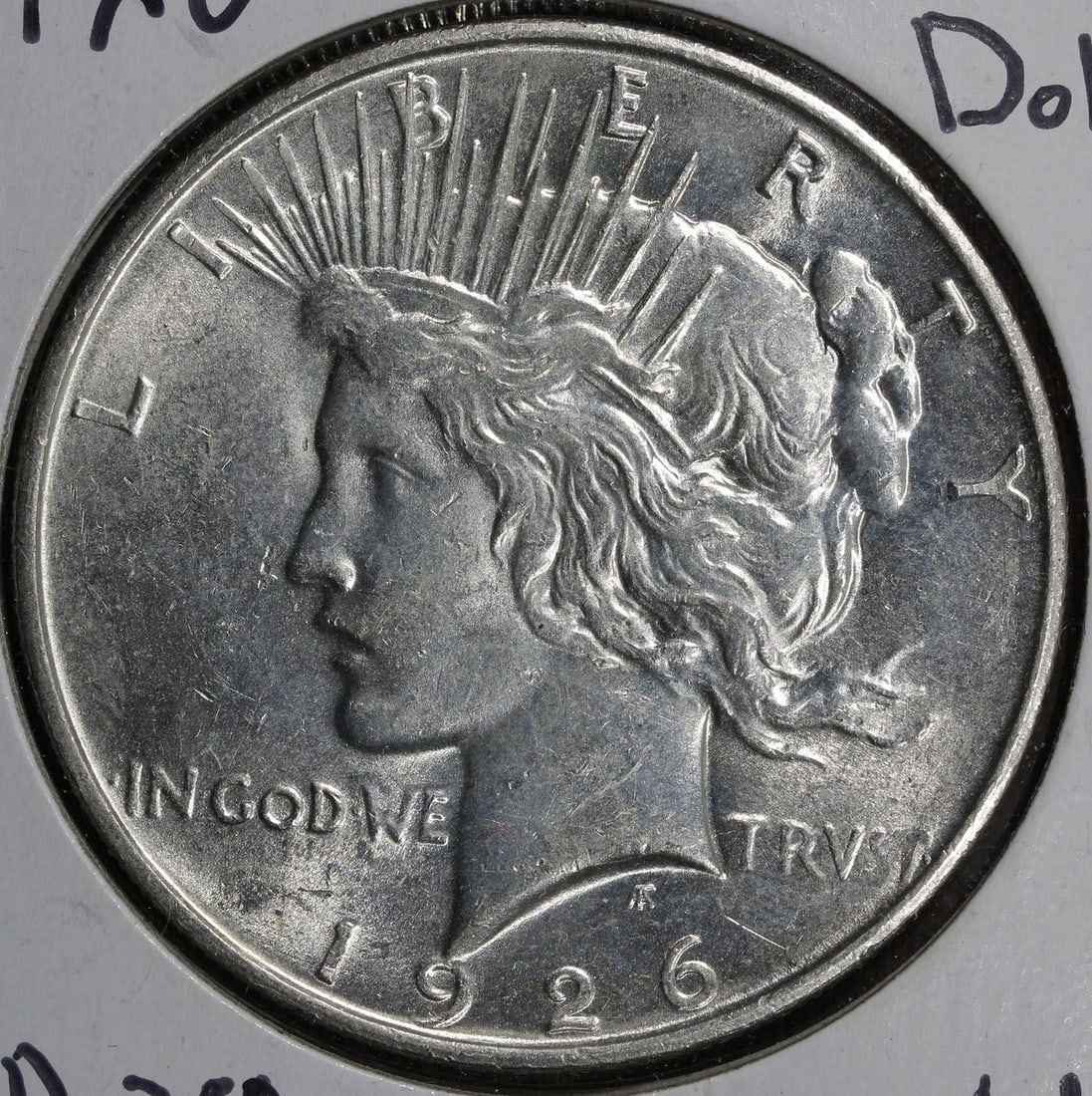 1926-D Peace Silver Dollar Coin Uncirculated Denver Mint: 1926-D Peace Silver Dollar Coin Uncirculated Denver Mint This 1926-D Peace Silver Dollar is an uncirculated coin featuring a beautiful design that represents peace and harmony. Struck in Denver, this