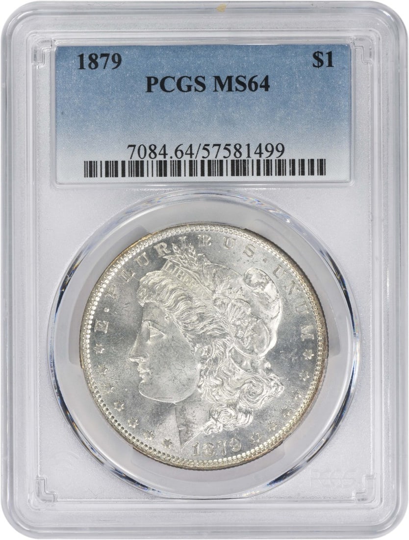 MS64 Graded 1879 Morgan Dollar Certified by PCGS (1 of 2)