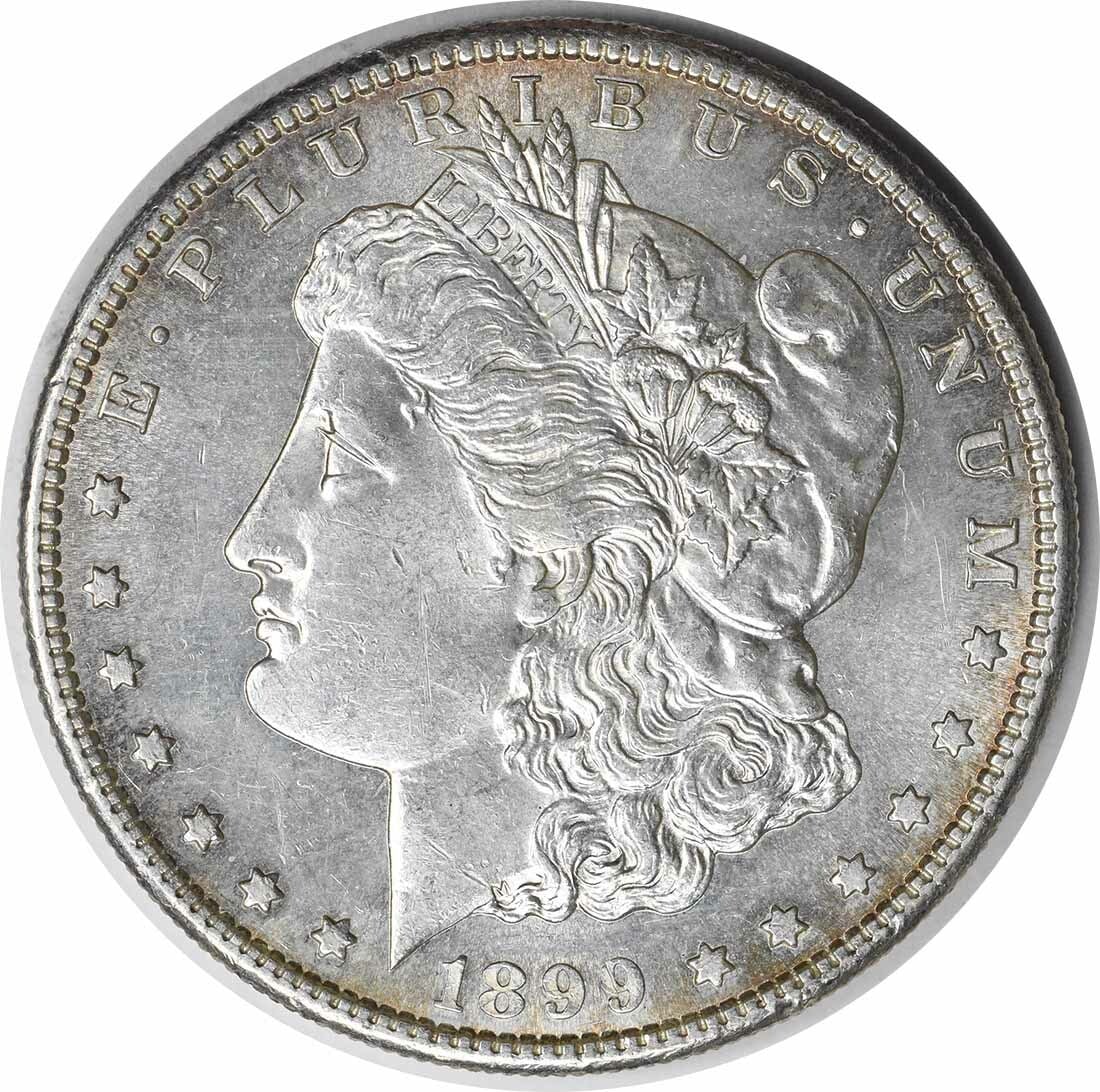 1899-S Morgan Silver Dollar AU Uncertified Coin 90% Silver (1 of 2)
