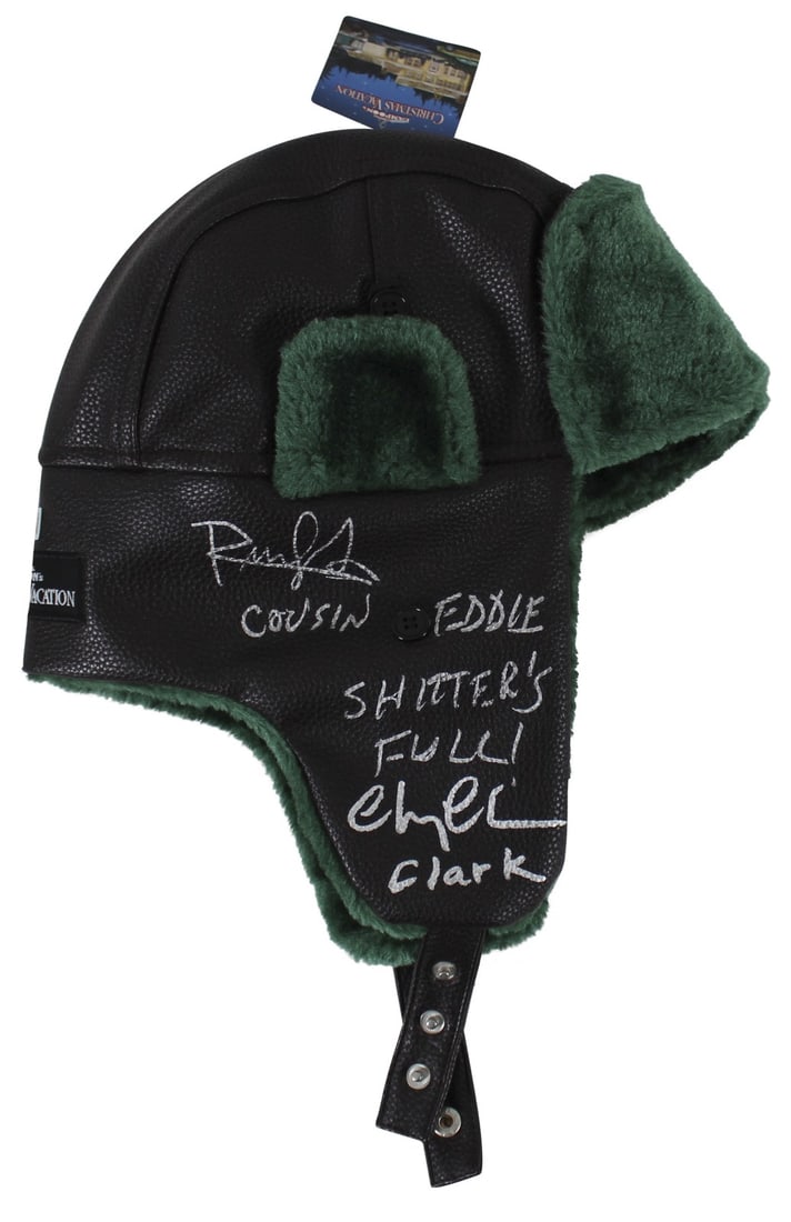 Chevy Chase Randy Quaid Signed Hat National Lampoon Christmas Vacation BAS: Chevy Chase Randy Quaid Signed Hat National Lampoon Christmas Vacation BAS This unique autographed hat features the signatures of Chevy Chase and Randy Quaid from the beloved film "National Lampoon's
