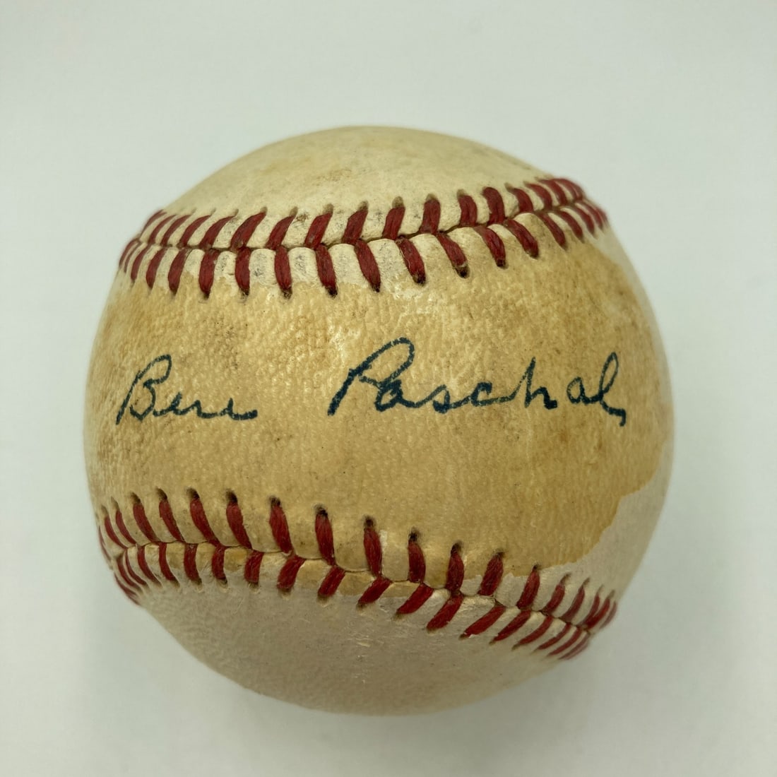 Ben Paschal Single Signed Baseball 1927 Yankees JSA COA Unique Collectible (1 of 9)