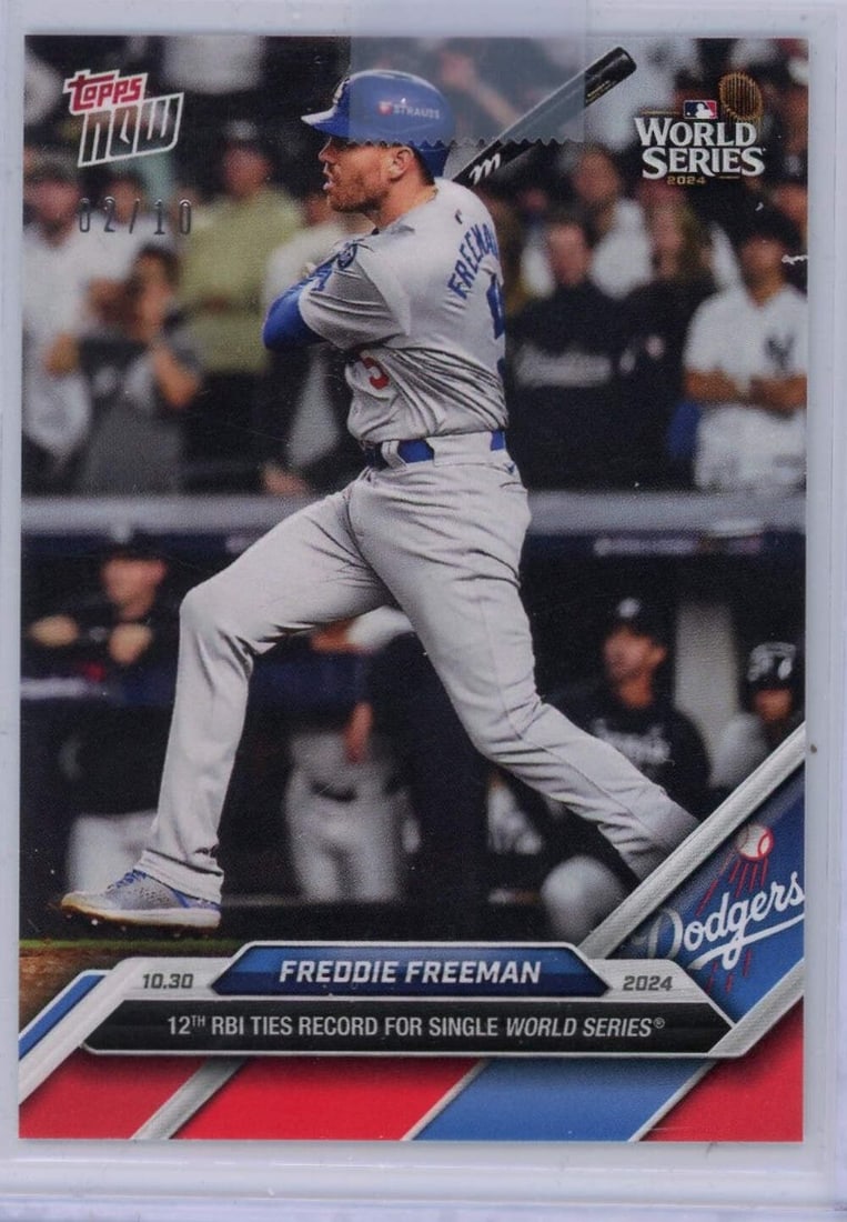 2024 Topps Now Freddie Freeman #880 Red Limited Edition /10 Card (1 of 2)