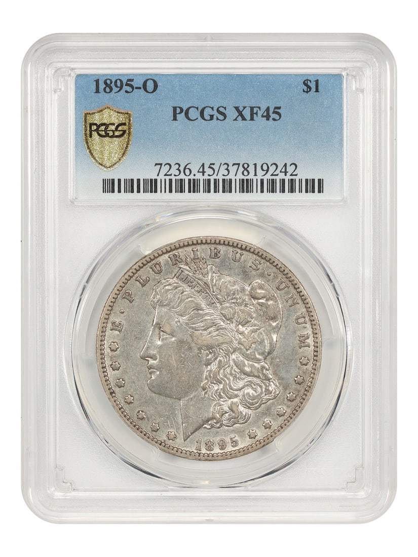 PCGS XF45 1895-O Morgan Dollar Semi-Key Date Certified $1 Coin (1 of 4)