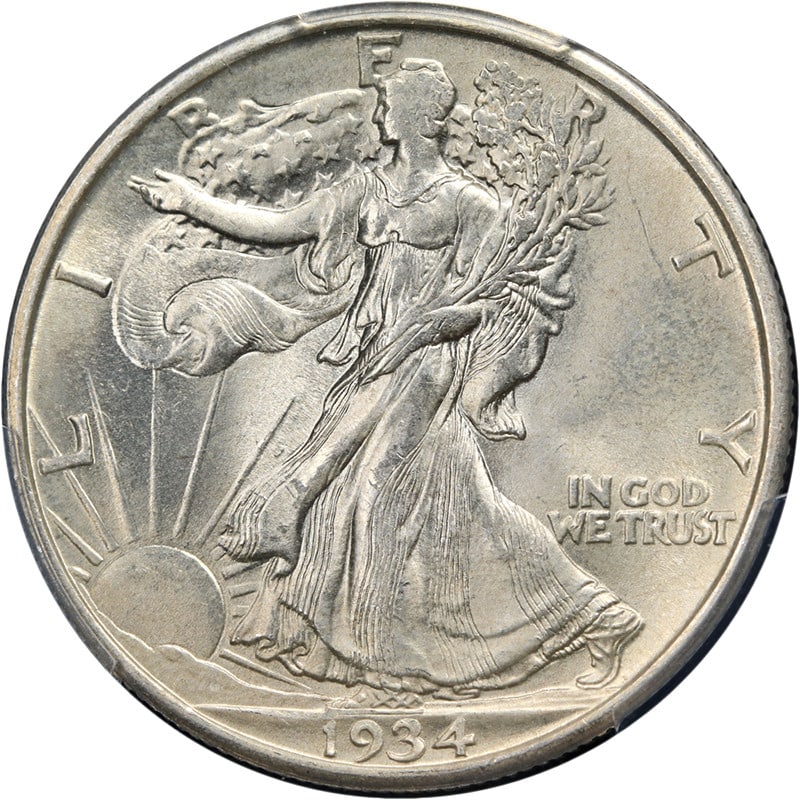 1934-D Walking Liberty Half PCGS MS65 Silver Coin with Nice Eye Appeal (1 of 4)