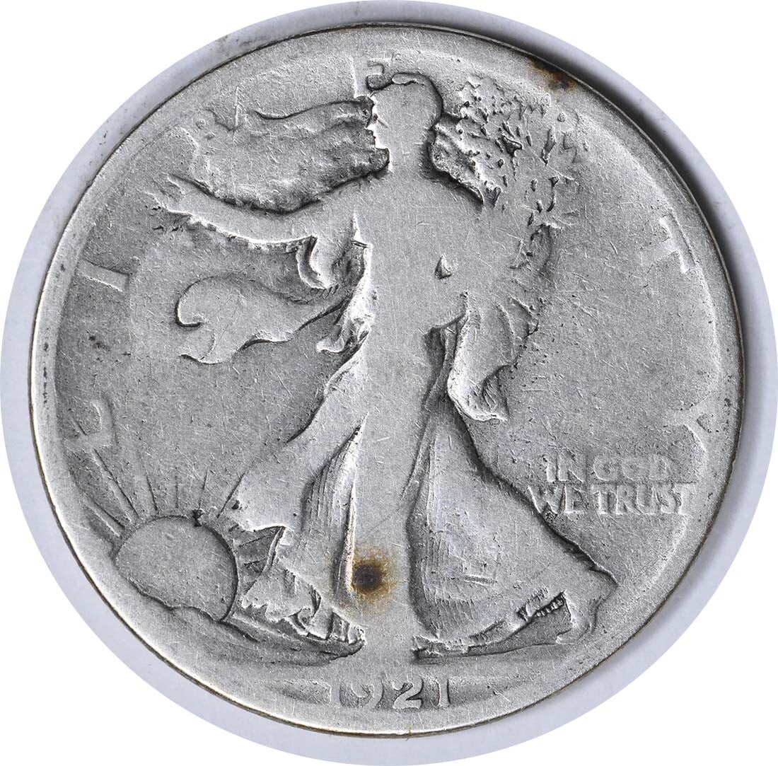 1921-S Walking Liberty Half Dollar 50C Uncertified Silver Coin (1 of 2)