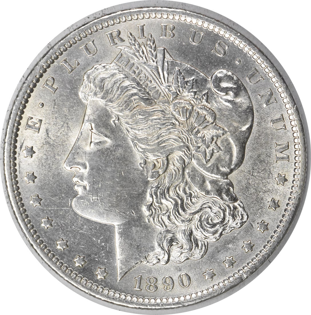 BU 1890 S Morgan Dollar Silver Coin Uncertified (1 of 2)