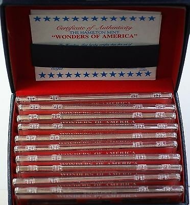 Set of 50 Wonders of America .999 Silver Ingots by Hamilton Mint: Set of 50 Wonders of America .999 Silver Ingots by Hamilton Mint This Hamilton Mint "Wonders of America" set features 50 proof-like ingots, each made of .999 fine silver and weighing 1 ounce. The set