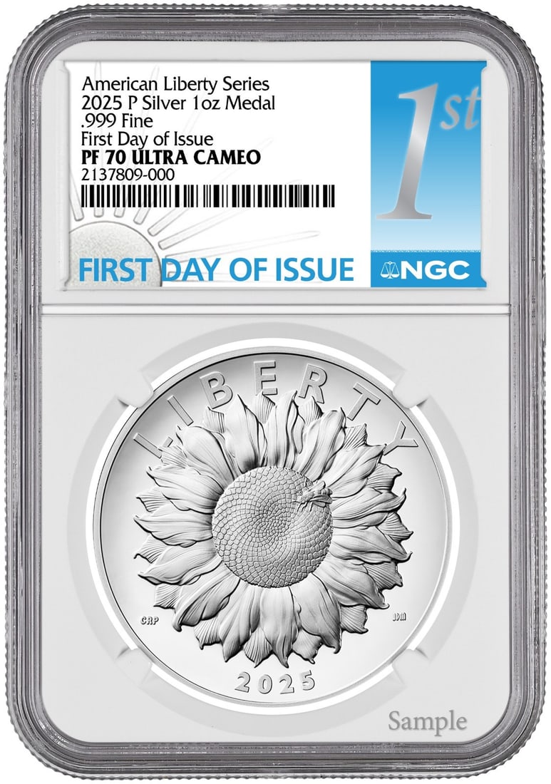 2025-P High Relief Silver American Liberty Medal PR70 NGC Proof (1 of 2)