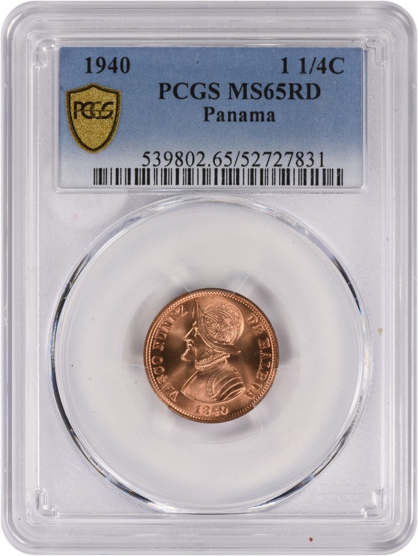 1940 Panama 1 1/4 Centesimo Coin KM15 MS65RD Certified PCGS (1 of 2)