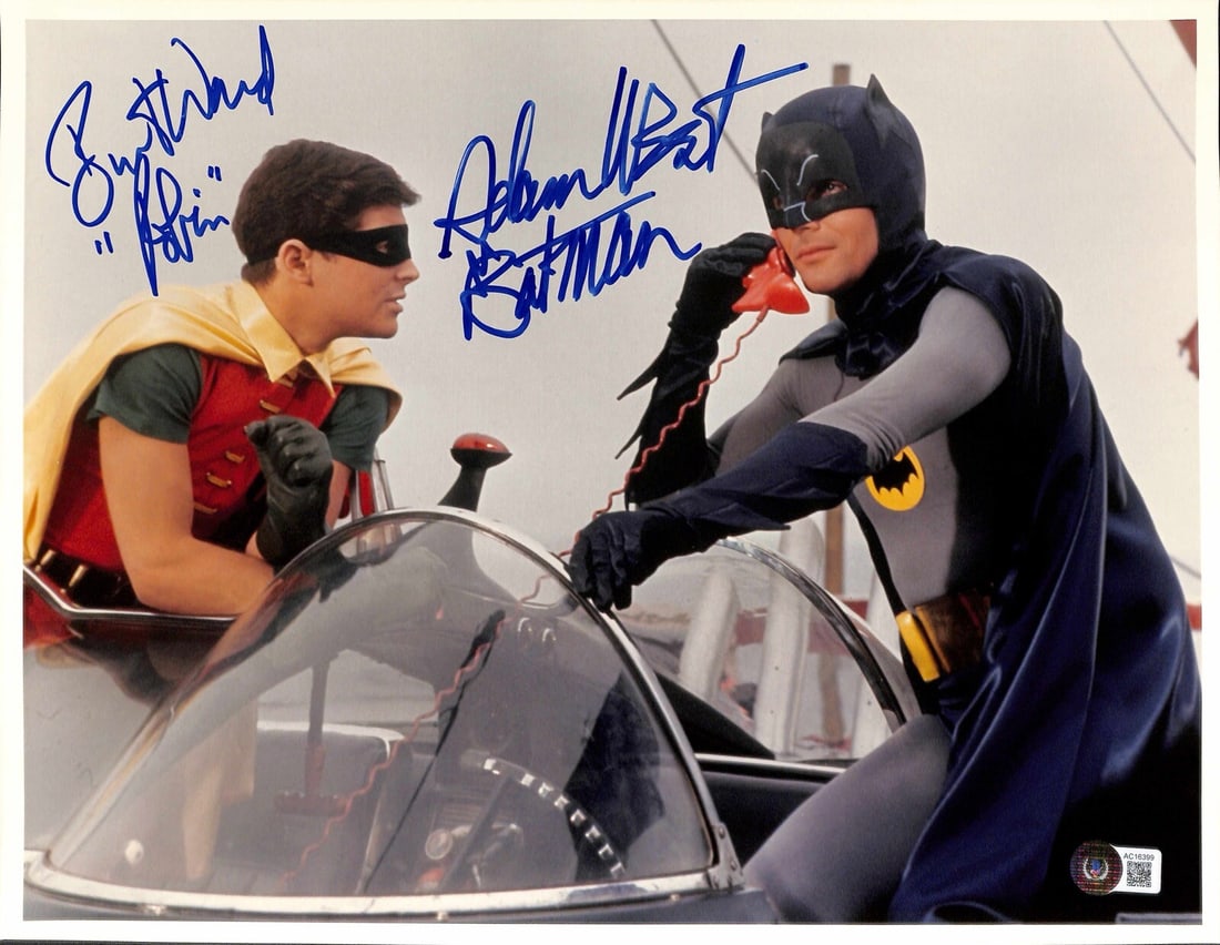 Adam West Burt Ward Signed 11x14 Batman Robin Photo Beckett Certified (1 of 1)