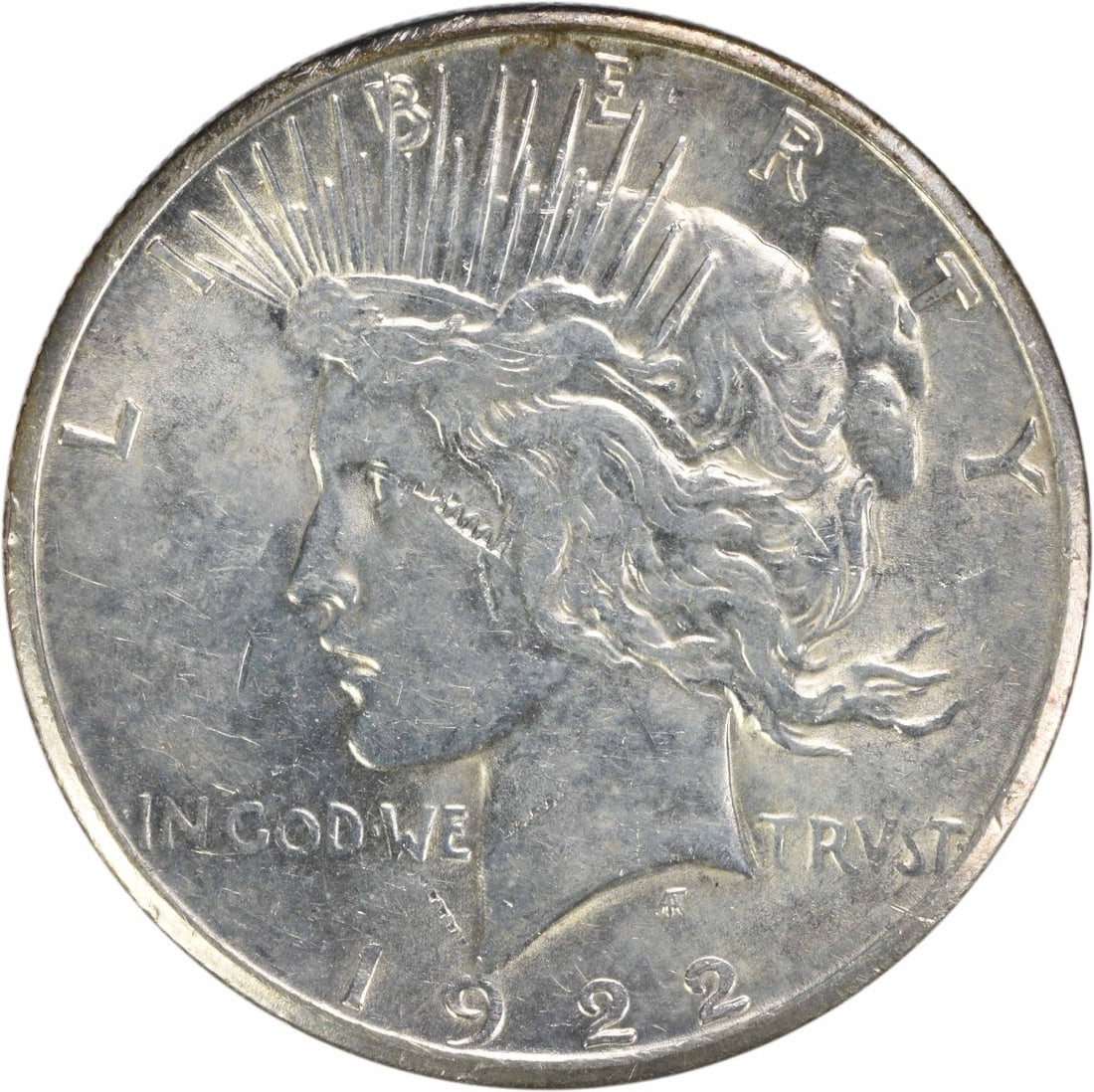 1922-S Peace Silver Dollar AU Uncertified 90% Silver Coin (1 of 2)