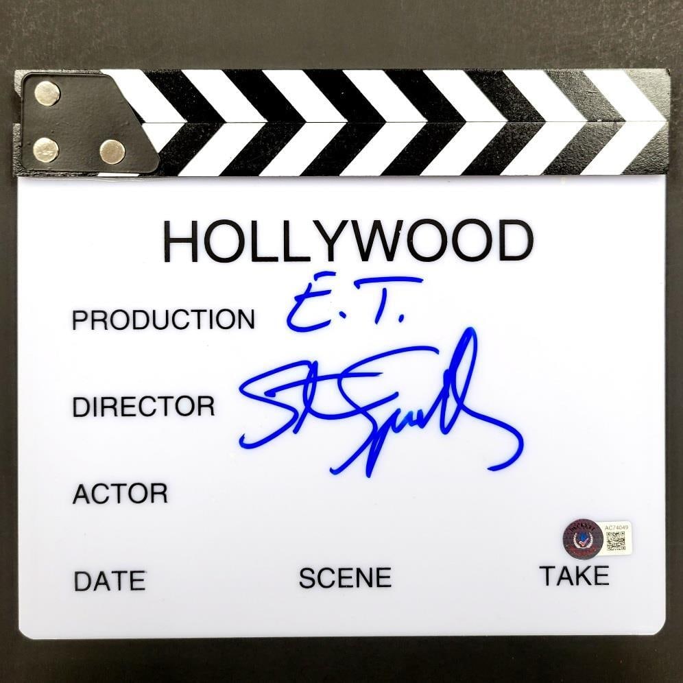 Steven Spielberg E.T. Director Clapboard Autographed Rare Beckett LOA (1 of 4)