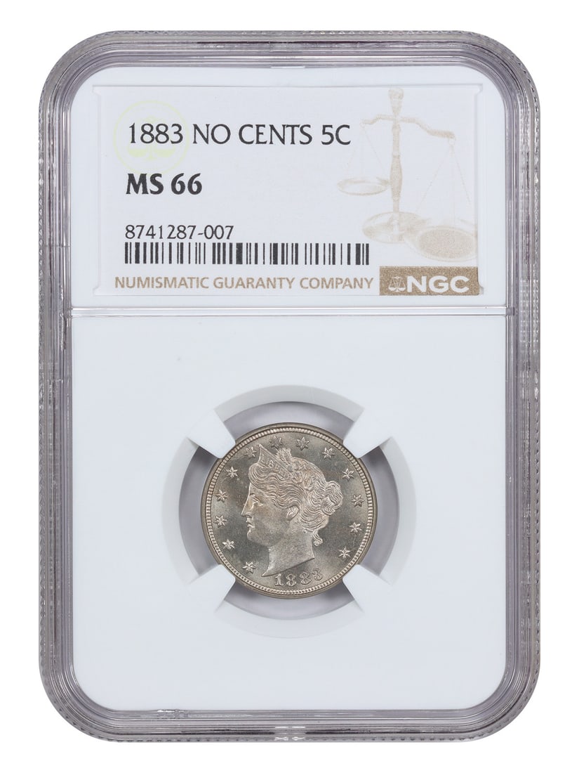 1883 Liberty Nickel NGC MS66 No CENTS One-Year 5C Type (1 of 4)