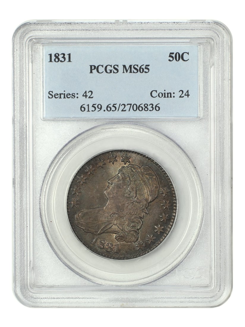 PCGS MS65 1831 Capped Bust Half Dollar 50C Philadelphia Mint (1 of 4)