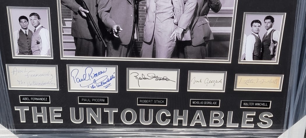 The Untouchables Multi Signed Framed Collage JSA Authenticated - 2
