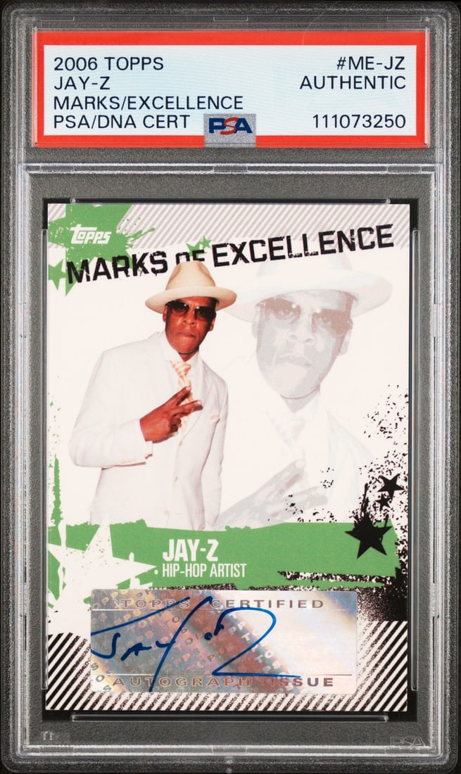 Jay-Z Signed 2006 Topps Marks of Excellence Card PSA/DNA Authenticated (1 of 2)