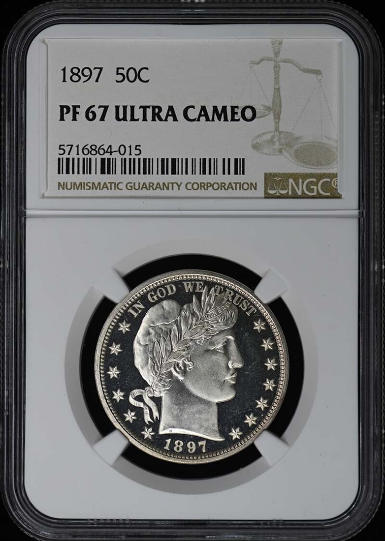 1897 Barber Half Dollar 50C NGC PR67DCAM Proof Coin (1 of 4)