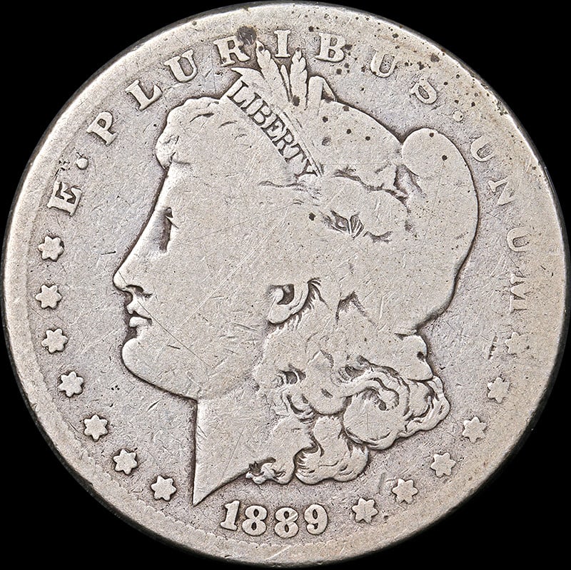 1889-CC Morgan Silver Dollar Key Date Circulated Silver Coin (1 of 2)