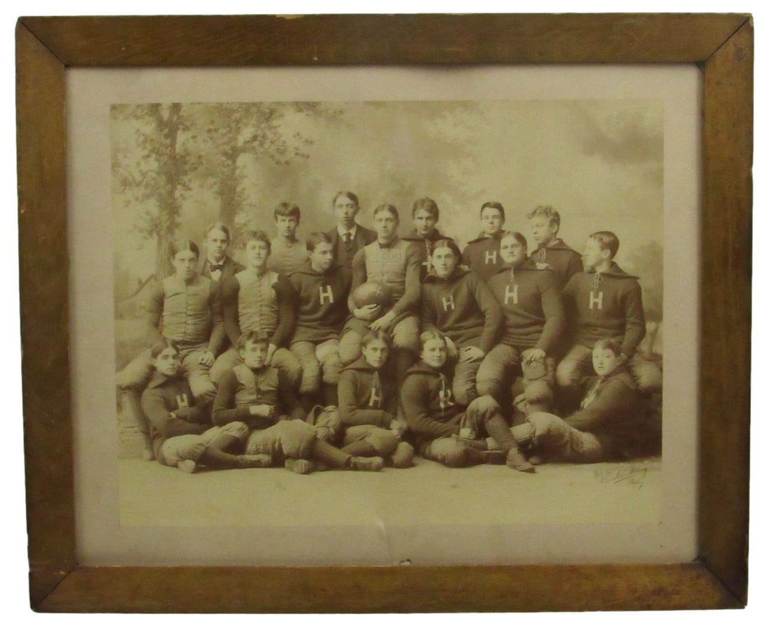 1894 Harvard Football Team Photo 13x16 by Elmer Chickering Framed (1 of 2)