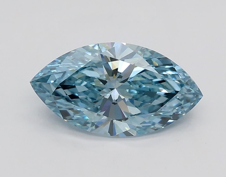 Loose Diamond - MARQUISE 1.01ct Fancy Intense Greenish Blue VS2 (1 of 1)