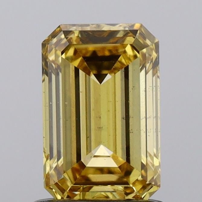 Loose Diamond - EMERALD 1.01ct Fancy Vivid Yellow SI1 (1 of 1)