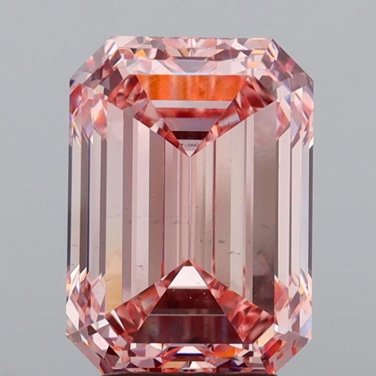Loose Diamond - EMERALD 5.01ct Fancy Intense Pink VS1: Loose Diamond - EMERALD 5.01ct Fancy Intense Pink VS1 Source: This is a real non-mined Diamond that has been grown in a lab Shape: EMERALD Carats: 5.01 Color: Fancy Intense Pink Certification: IGI Vid