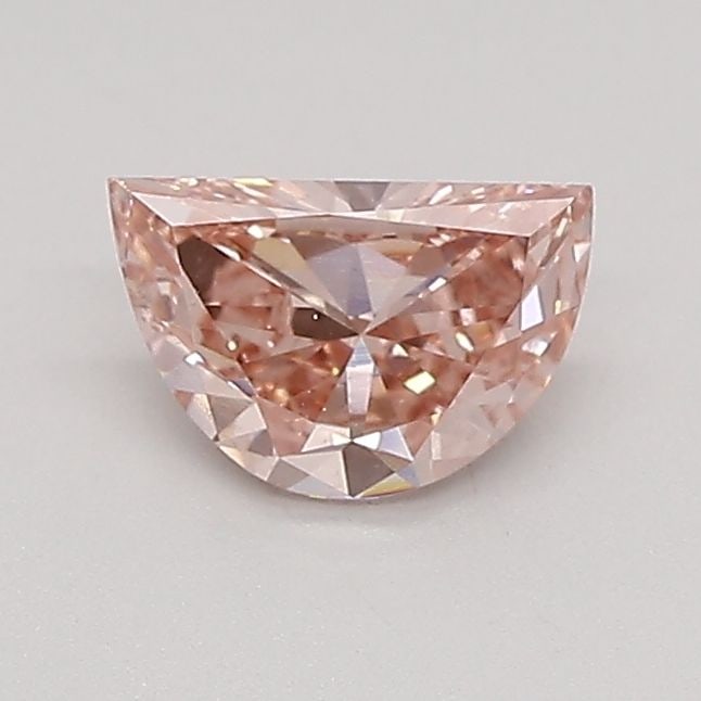Loose Diamond - HALF MOON 0.46ct Fancy Vivid Pink VS2: Loose Diamond - HALF MOON 0.46ct Fancy Vivid Pink VS2 Source: This is a real non-mined Diamond that has been grown in a lab Shape: HALF MOON Carats: 0.46 Color: Fancy Vivid Pink Certification: IGI Vid