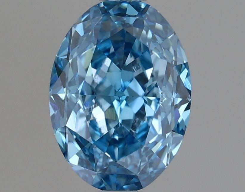 Loose Diamond - OVAL 1.44ct Fancy Vivid Blue VS2: Loose Diamond - OVAL 1.44ct Fancy Vivid Blue VS2 Source: This is a real non-mined Diamond that has been grown in a lab Shape: OVAL Carats: 1.44 Color: Fancy Vivid Blue Certification: IGI Video: