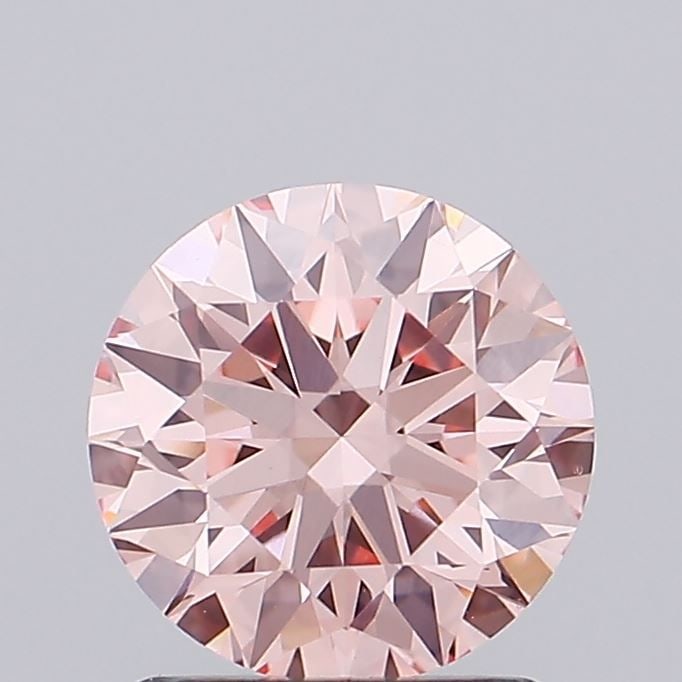 Ideal Loose Diamond - ROUND 1.39ct Fancy Vivid Orangey Pink VS1: Ideal Loose Diamond - ROUND 1.39ct Fancy Vivid Orangey Pink VS1 Source: This is a real non-mined Diamond that has been grown in a lab Shape: ROUND Carats: 1.39 Color: Fancy Vivid Orangey Pink Certific