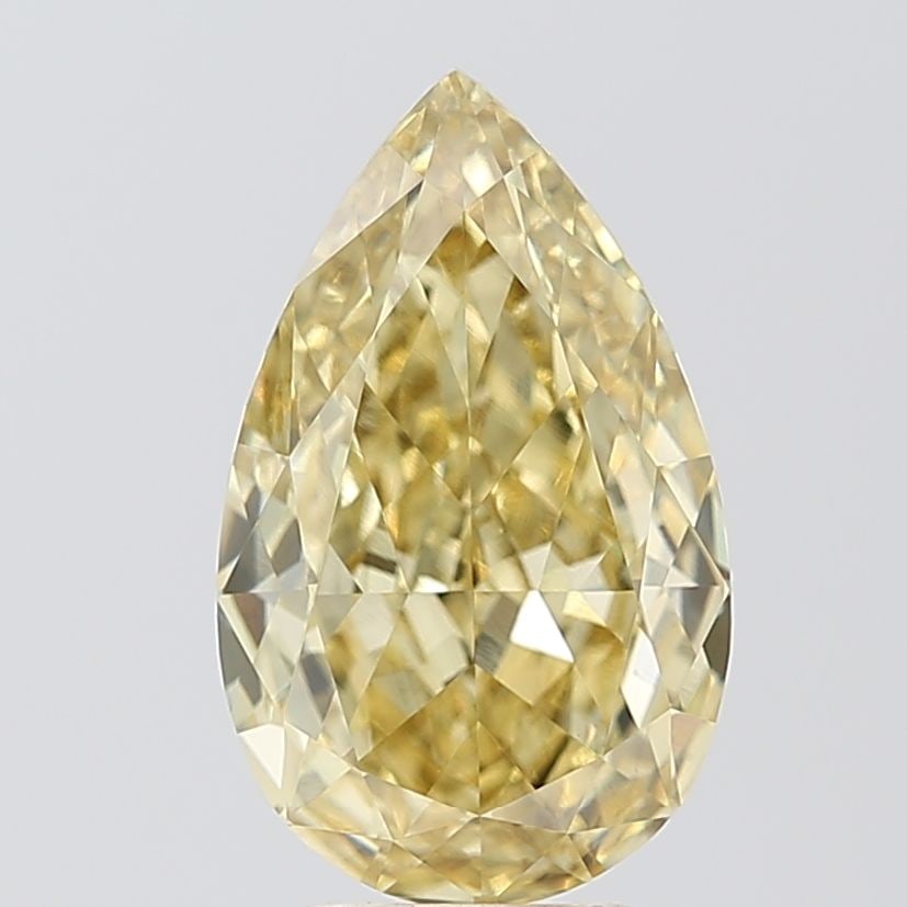 Loose Diamond - PEAR 4.03ct Fancy Intense Yellow VS1 (1 of 1)