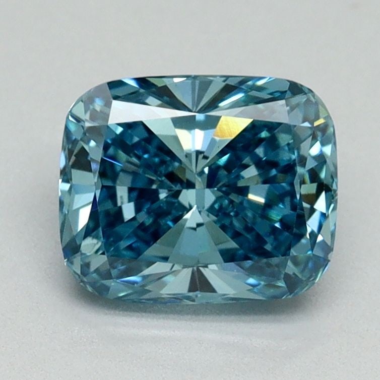 Loose Diamond - CUSHION BRILLIANT 1.49ct Fancy Vivid Blue VS1: Loose Diamond - CUSHION BRILLIANT 1.49ct Fancy Vivid Blue VS1 Source: This is a real non-mined Diamond that has been grown in a lab Shape: CUSHION BRILLIANT Carats: 1.49 Color: Fancy Vivid Blue Certif