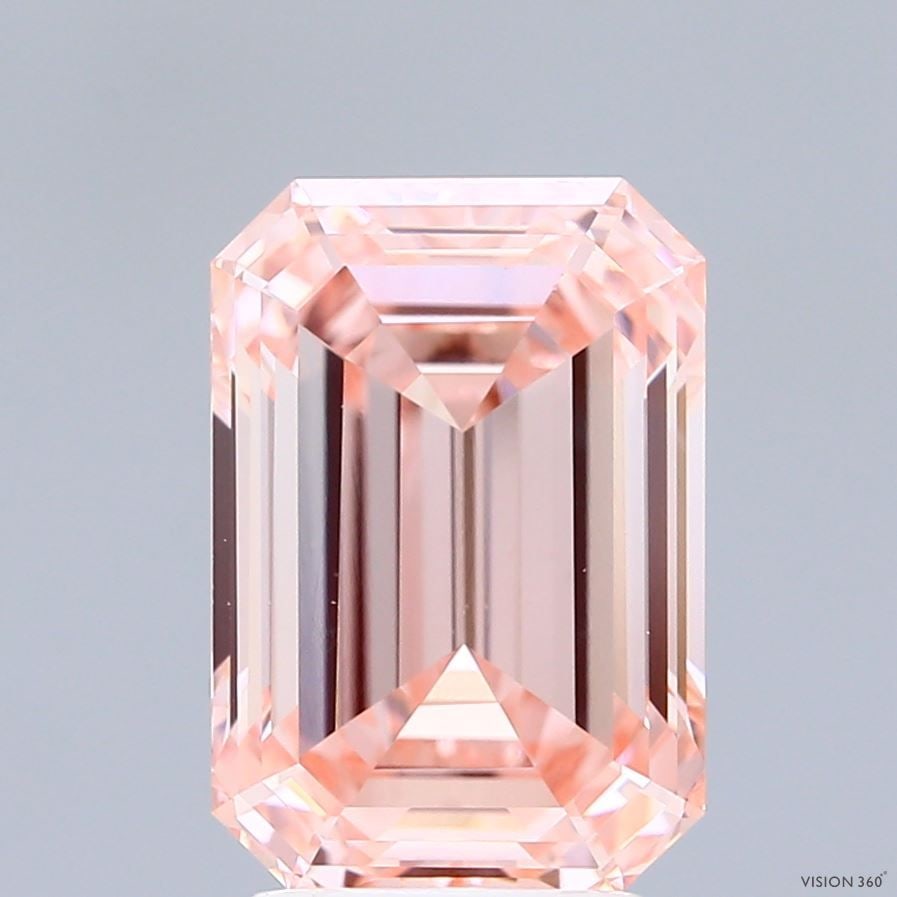 Loose Diamond - EMERALD 4.0ct Fancy Intense Pink VS1: Loose Diamond - EMERALD 4.0ct Fancy Intense Pink VS1 Source: This is a real non-mined Diamond that has been grown in a lab Shape: EMERALD Carats: 4.0 Color: Fancy Intense Pink Certification: IGI Video