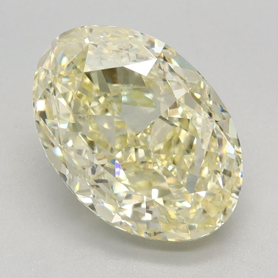 Loose Diamond - OVAL 2.56ct Fancy Yellow VVS2: Loose Diamond - OVAL 2.56ct Fancy Yellow VVS2 Source: This is a real non-mined Diamond that has been grown in a lab Shape: OVAL Carats: 2.56 Color: Fancy Yellow Certification: IGI Video: