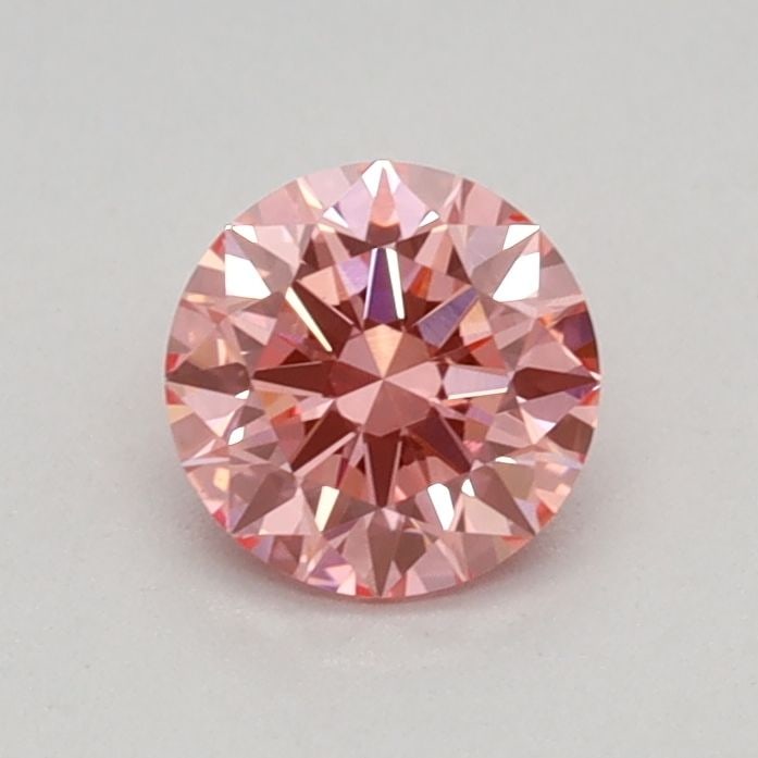 Loose Diamond - ROUND 0.43ct Fancy Vivid Pink VS1: Loose Diamond - ROUND 0.43ct Fancy Vivid Pink VS1 Source: This is a real non-mined Diamond that has been grown in a lab Shape: ROUND Carats: 0.43 Color: Fancy Vivid Pink Certification: IGI Video: