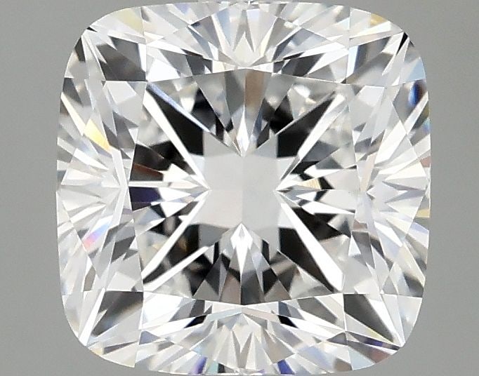 Loose Diamond - CUSHION MODIFIED 2.42ct E VVS2: Loose Diamond - CUSHION MODIFIED 2.42ct E VVS2 Source: This is a real non-mined Diamond that has been grown in a lab Shape: CUSHION MODIFIED Carats: 2.42 Color: E Clarity: VVS2 Certification: IGI Vide