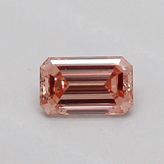 Loose Diamond - EMERALD 0.17ct Fancy Intense Brownish Pink VS1: Loose Diamond - EMERALD 0.17ct Fancy Intense Brownish Pink VS1 Source: This is a real non-mined Diamond that has been grown in a lab Shape: EMERALD Carats: 0.17 Color: Fancy Intense Brownish Pink Cert